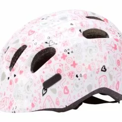 Abus Hjelme Abus Smiley 2.1 – Børnecykelhjelm – Hvid Hjerter – Str. 45-50cm