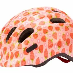 Abus Hjelme Abus Smiley 2.1 – Børnecykelhjelm – Rosa Jordbær – Str. 45-50cm