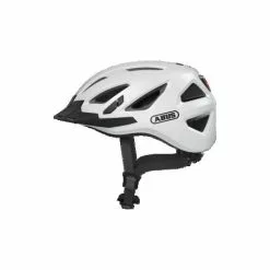 Abus Hjelme Abus Urban-I 3.0 Polar White Cykelhjelm M. LED-baglygte