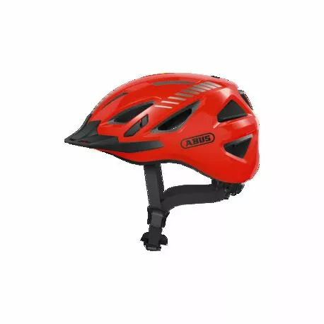 Abus Hjelme Fra Abus Urban-I 3.0 Signal Orange Cykelhjelm M. LED-baglygte 1 Abus Hjelme Fra Abus Urban-I 3.0 Signal Orange Cykelhjelm M. LED-baglygte