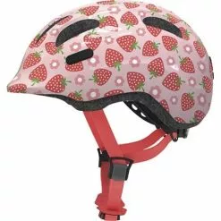 Abus Hjelme Rose Strawberry Smiley 2.1 Børnehjelm Fra Abus